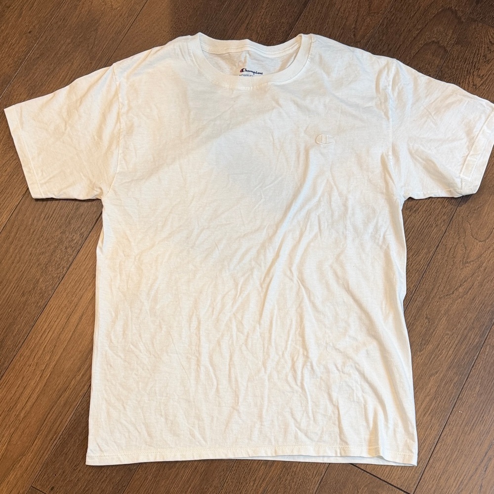 Champion Men's Classic White Tee Medium C3-072
